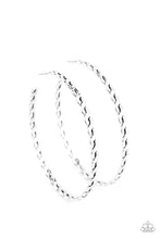 Load image into Gallery viewer, Infinite Twist - Silver Hoops
